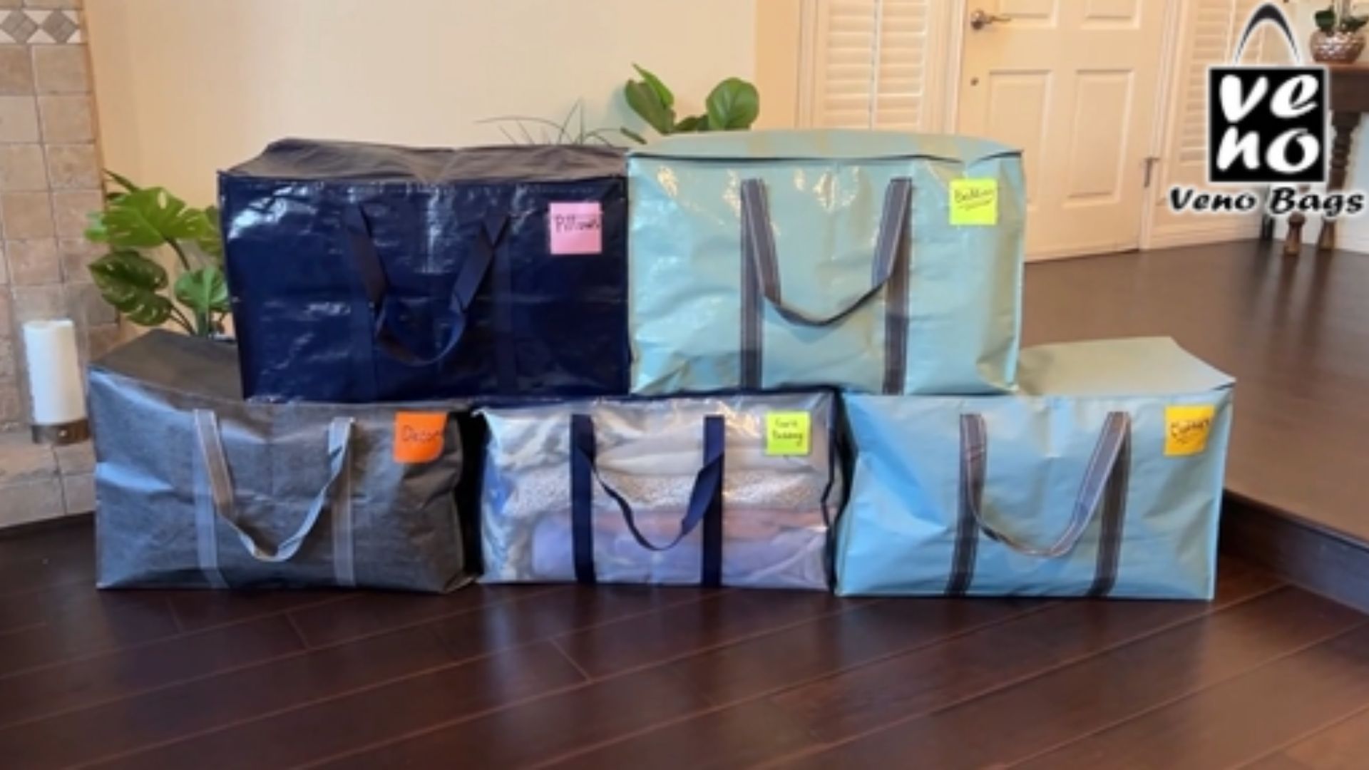 美品Lo⌄̈⃝uis❛Vuitto⌄̈⃝n&C❛ha⌄̈⃝nel” バッグセット Amazon.com: VENO 4 Pack Heavy Duty Moving Bags with Backpack